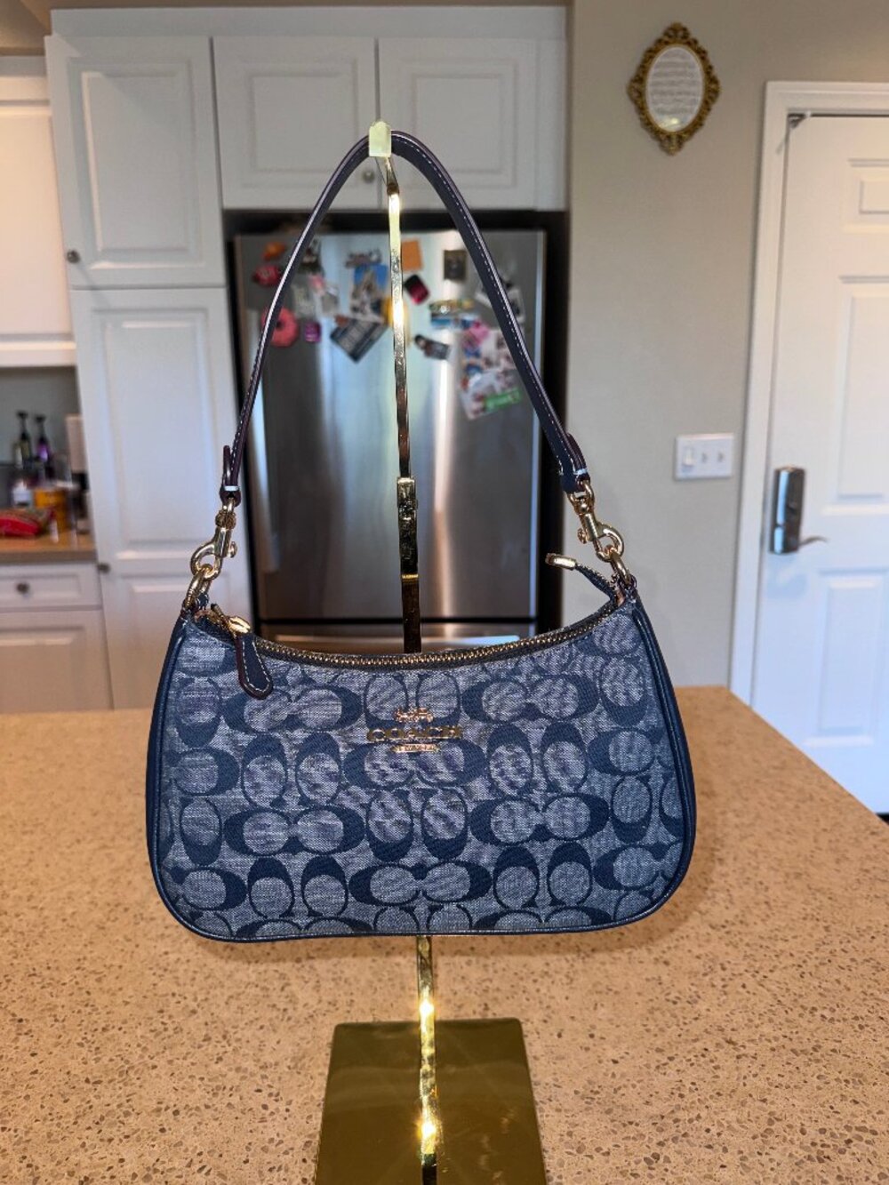 SOLD Coach Teri Denim Shoulder and cross body bag